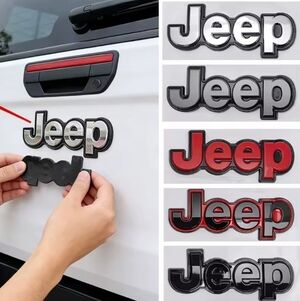 Jeep Emblem Badge Logo Adhesive Back 15.8x6.5cm See Colors